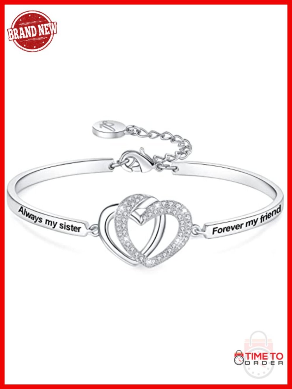 Sister Bangle Bracelet Gift, Always My Sister Forever My Friend, Women Jewelry,